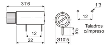 PORTAFUSIBLES PARA CIRCUITO IMPRESO