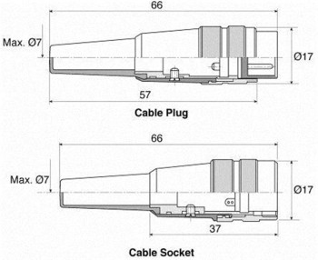 BINDER CONECTOR HEMBRA 7 PINES