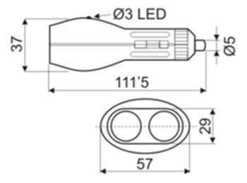 CONECTOR MECHERO DOBLE