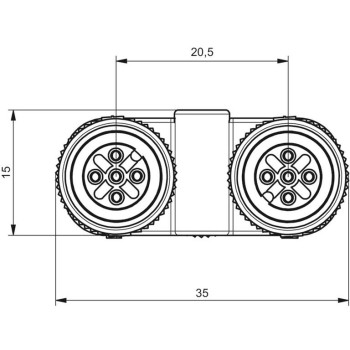 WEIDMULLER DISTRIBUIDOR SAI-Y-4S-M12/M12