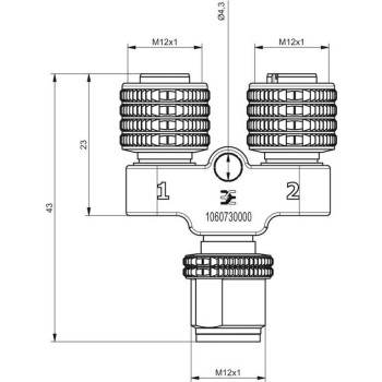 WEIDMULLER DISTRIBUIDOR SAI-Y-4S-M12/M12