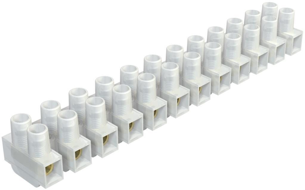REGLETA CONEXION HEMBRA 12 PINES RECTA 7,62 mm 1,5 mm2 15A 400V BLANCO TORNILLO AEREA