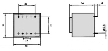 TRANSFORMADOR ENCAPSULADO 24V 6VA