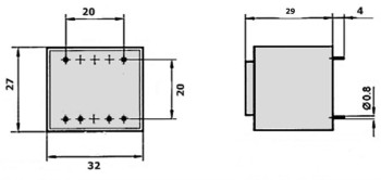 TRANSFORMADOR ENCAPSULADO 12V Y 18V 3.5VA