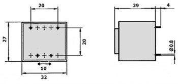 TRANSFORMADOR ENCAPSULADO 12V 2.8VA