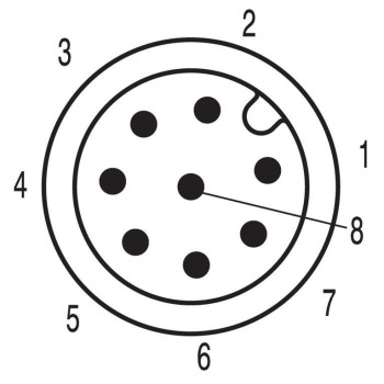 WEIDMULLER CONECTOR SAIL-M12G-8S10U