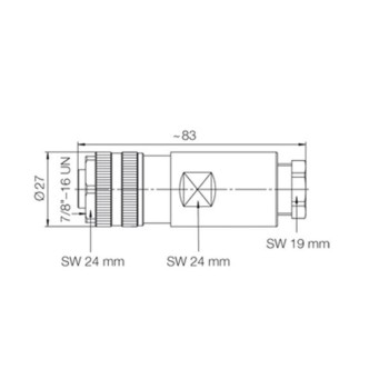 WEIDMULLER SAIB-5/11-7/8 CONECTOR 7/8 5 PINES