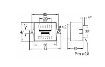 TRANSFORMADOR ENCAPSULADO 15V 16V