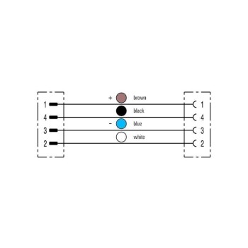 S-CONEX.M8 3P RECT.M-H 0.5