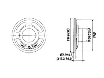 MINI ALTAVOZ 8 OHM