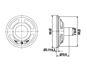 MINI ALTAVOZ 8 OHM