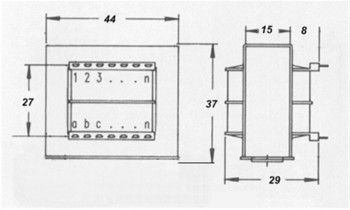 TRANSFORMADOR 24V 0.15A