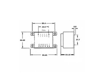 TRANSFORMADOR ENCAPSULADO 24V 60VA