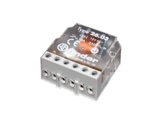 RELE TELERRUPTOR FINDER 12V AC 10A 2NA PANEL