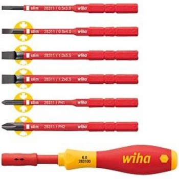 WIHA PORTABITS SLIMVARIO, RANURADO/PHILLIPS