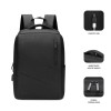 MOCHILA NEGRA DE POLIESTER PARA PORTATIL 15.6"