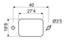 BASE DE CONEXION MACHO IEC320 C14