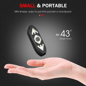 LUZ TRASERA LED CON INTERMITENTE Y MANDO PARA BICICLETA