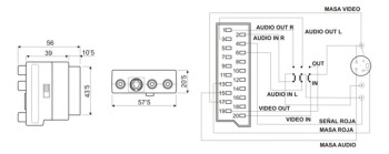 CONVERTIDOR SCART / RCA