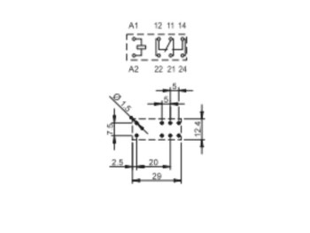 RELE FINDER 220V AC 16A 2CO PCB
