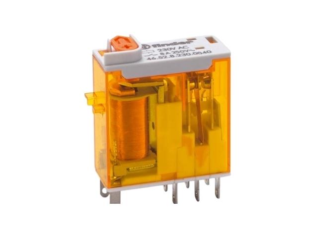 RELE INDUSTRIAL FINDER 12V DC 8A 2CO MONTAJE EN ZÓCALO