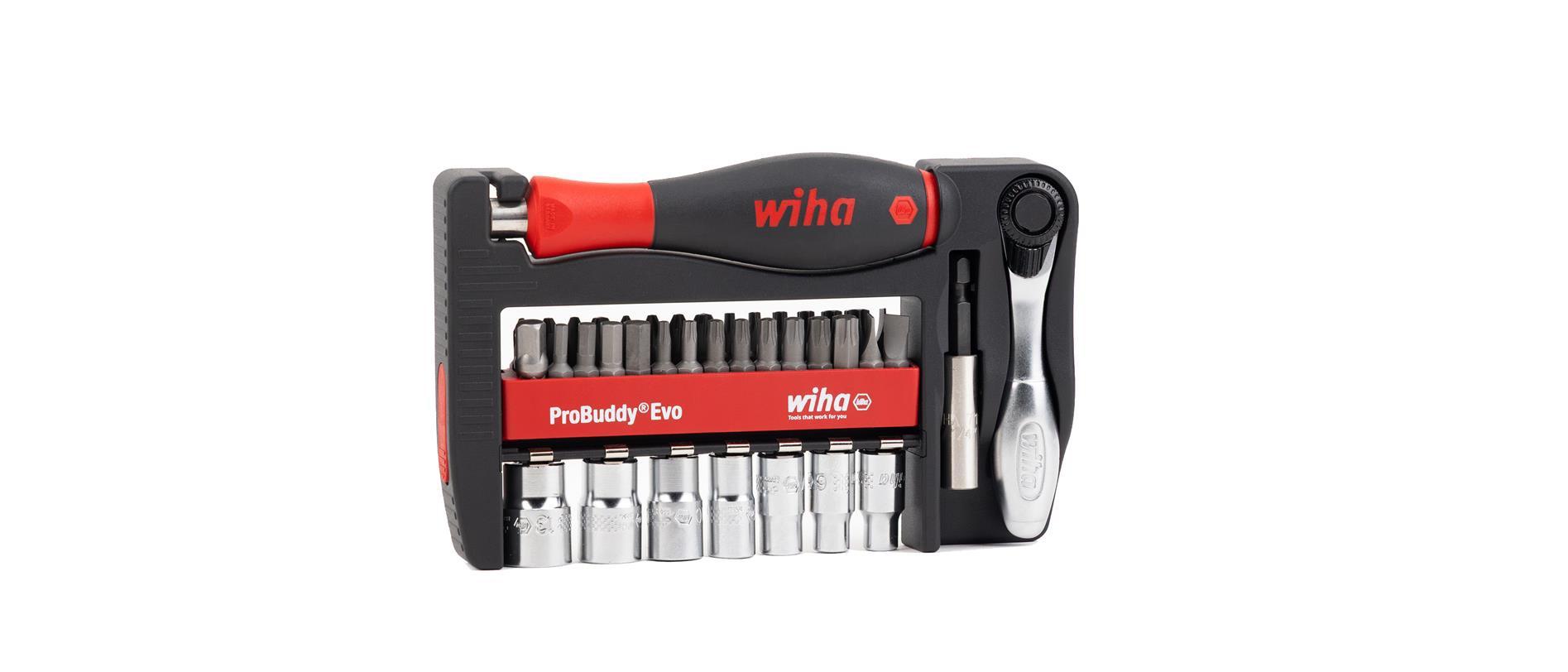 WIHA JUEGO DE BITS Y LLAVE DE BASO EN SURTIDO DE 40UND 1/4"