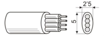 CABLE TELEFONO 4 HILOS