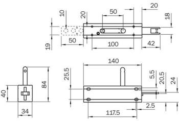 SICK ACTUADOR DE CERROJO DESLIZANTE iE200-B1