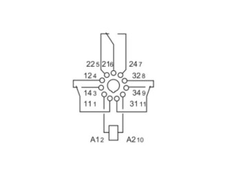RELE INDUSTRIAL UNDECAL FINDER 220V AC 10A 3CO ENCHUFABLE
