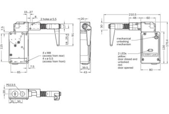 SICK INTERRUPTOR DE SEGURIDAD i1001-M0421