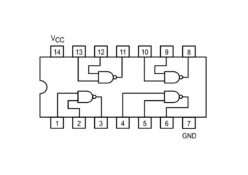 CIRCUITO INTEGRADO DIP-14 NAND
