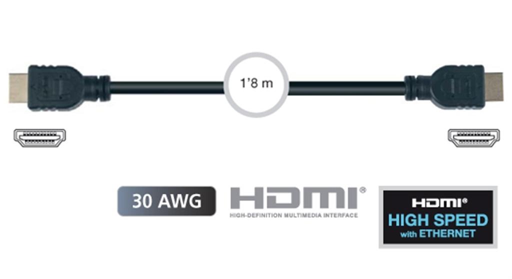 FONESTAR CABLE HDMI 1,80M