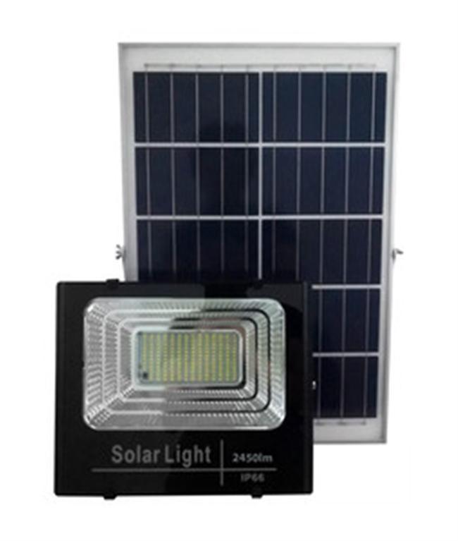 PROYECTOR LED SOLAR   100W 6500K SUPERFICIE  120º IP66  ELECTRO DH   NEGRO