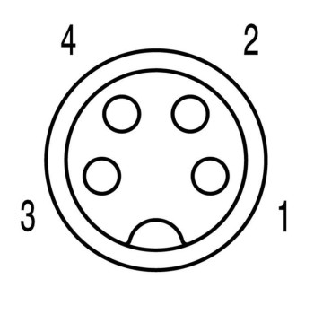 CONEX.M8 4 P ACOD.HEMB.2M