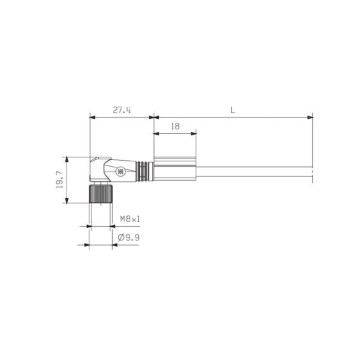 CONEX.M8 4 P ACOD.HEMB.2M