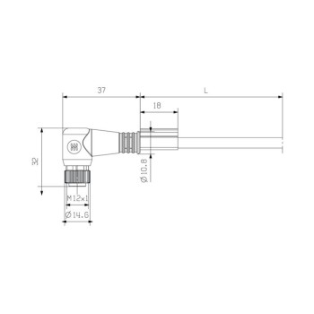 WEIDMULLER CONECTOR M12 3 PINES SAIL-M12BW-3-5.0U