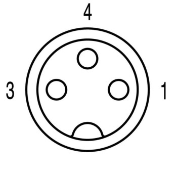 WEIDMULLER CONECTOR M8 4 PINES SAIL-M8BW-3-15U
