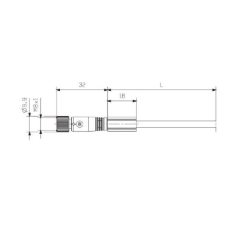 WEIDMULLER SAIL-ZW-M8BG-3-1.0U CONEXIÓN M12 / M8 3 PINES