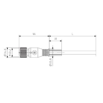 CONEX.M12 5P.RECTO HEM.10M
