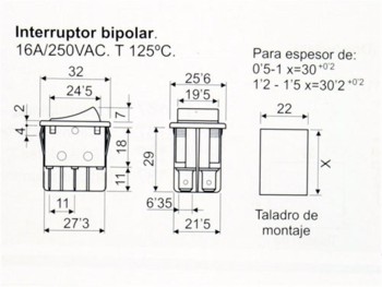 EMAS INTERRUPTOR UNIPOLAR VERDE ON-OFF