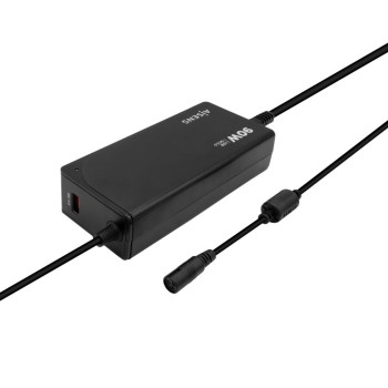 CARGADOR 90W AUTOMATICO UNIVERSAL MULTITENSION  PARA PORTATIL CON 12 CONECTORES+ USB-A QC.3.0