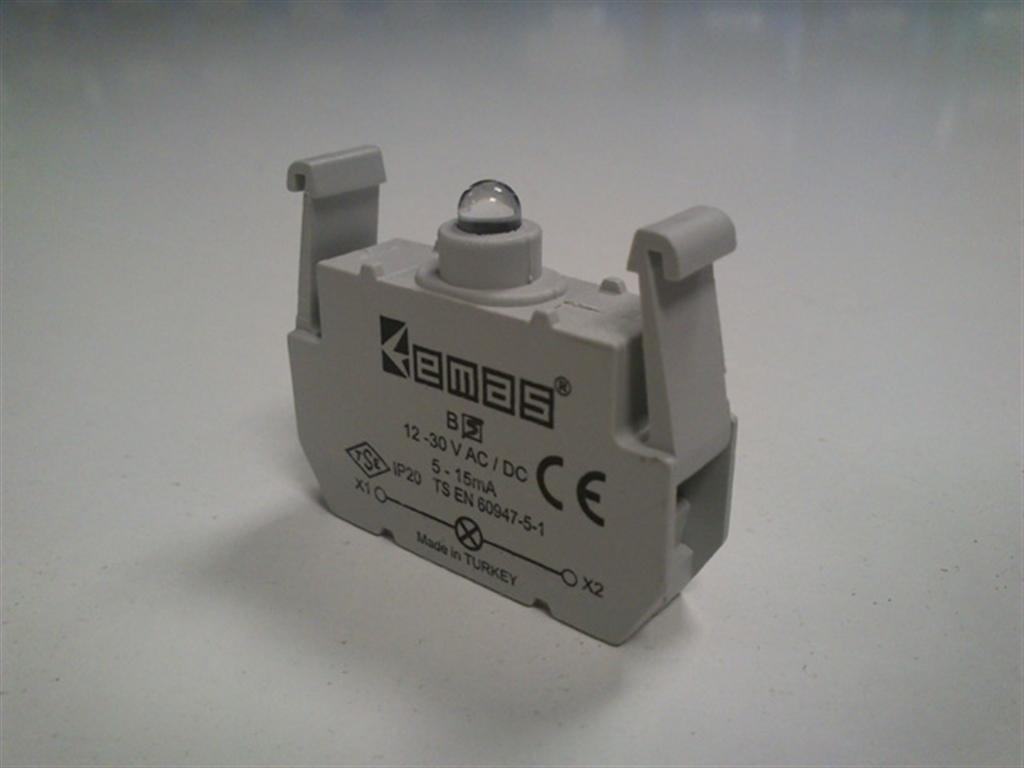 S-BLOQUE LED AMBAR 24VDC