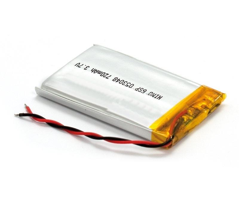 BATERIA PACK 14,0x52,0x6,0mm 3,7V 720mA GSP053048 MEDIDAS 30,0x48,0X5,0mm