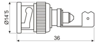 CONECTOR MACHO BNC