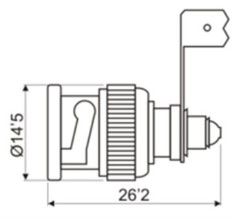 CONECTOR MACHO BNC