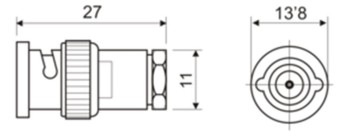 CONECTOR MACHO BNC RG58