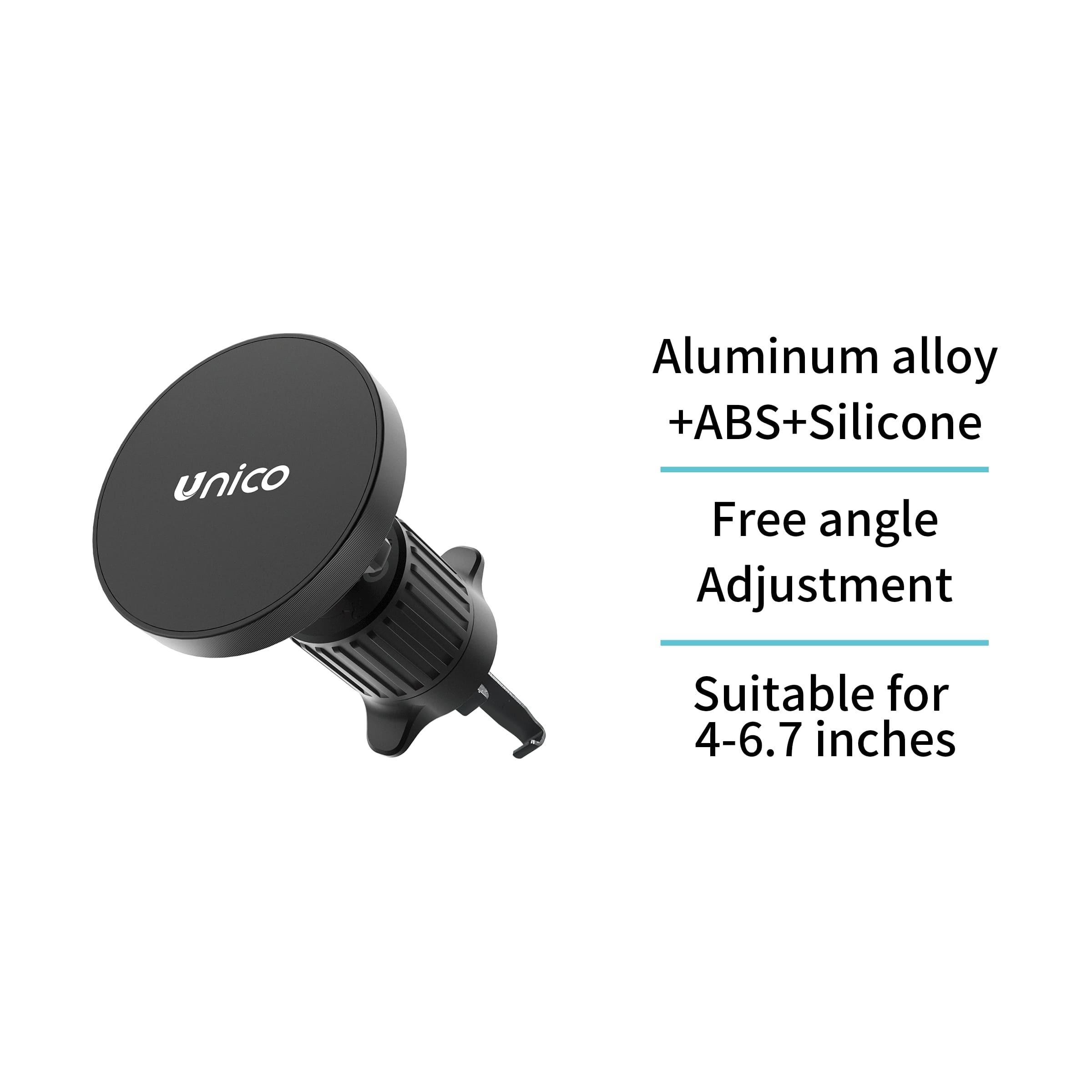 Soporte de coche para movil en salida de aire magnetico- Negro