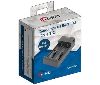 CARGADOR BATERIAS CILINDRICAS DE ION-LITIO 5V 2A