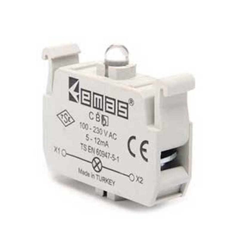 C/BLOQUE LED AMBAR 12-30V AC/DC