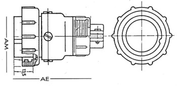 CONECTOR HEMBRA 7 PINES